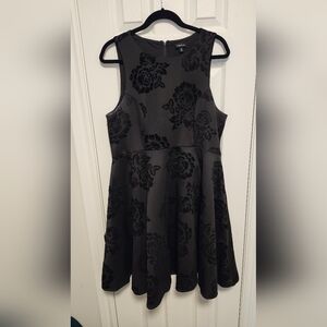 Torrid Elegant Black Floral Dress